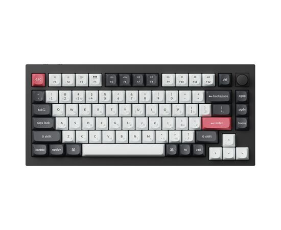 Клавиатура Keychron Q1 HE Magnetic Switch RGB UA Black (Q1H-M1-UA)