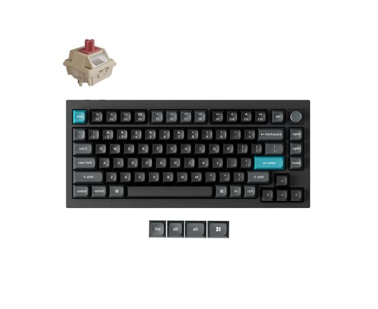 Клавиатура Keychron Q1 Ultra Keychron Red Switch RGB UA Black (Q1U-M1-UA), изображение 7