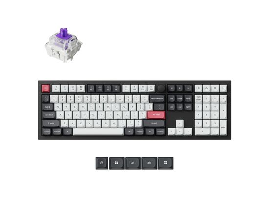 Клавиатура Keychron Q6 HE Magnetic Switch RGB UA Black (Q6H-M1-UA), изображение 7