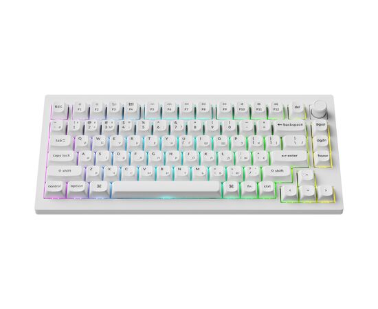 Клавиатура Keychron V1 Ultra Keychron Red Switch RGB UA White (V1U-F1-UA), изображение 2