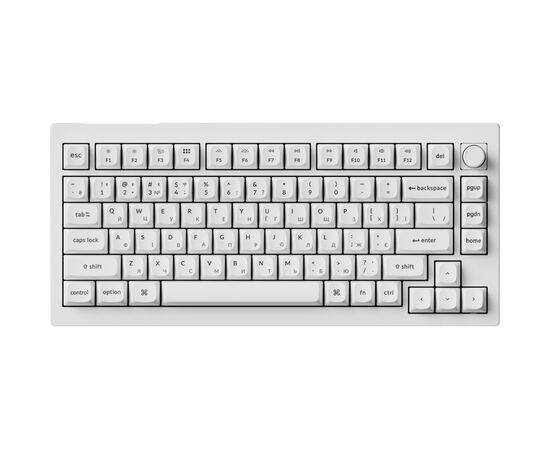 Клавиатура Keychron V1 Ultra Keychron Red Switch RGB UA White (V1U-F1-UA)