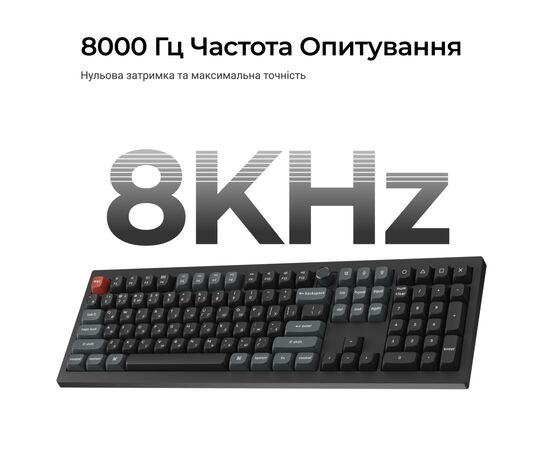 Клавиатура Keychron V6 Ultra Keychron Red Switch RGB UA Black (V6U-D1-UA), изображение 9