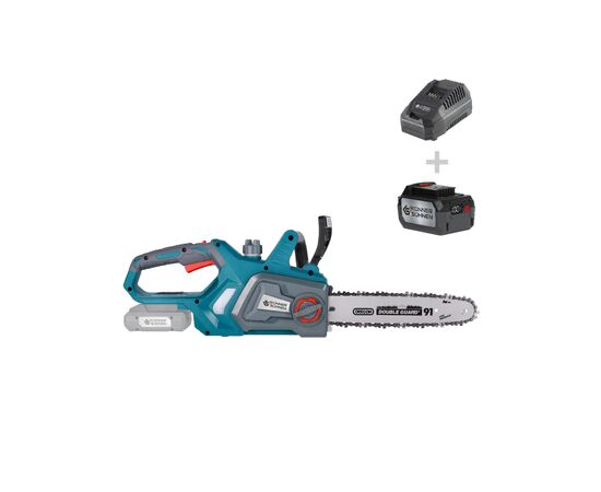 Ланцюгова пила Konner&Sohnen KS CS20V-12 20V, 4Аh, 30см (KSCS20V-12SETMAX), зображення 2