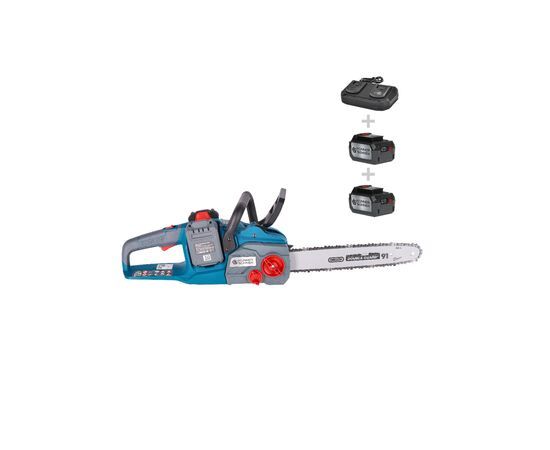 Цепная пила Konner&Sohnen KS CS40V-14 40В(20V+20V) 2x4Ah, 35см (KSCS40V-14SET), изображение 3