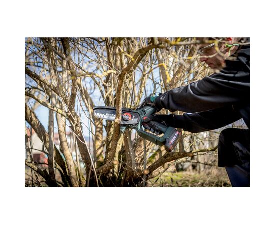 Цепная пила Metabo MS 18 LTX 15 18V, 2Ah, шина 15см. кейс (600856500), изображение 4