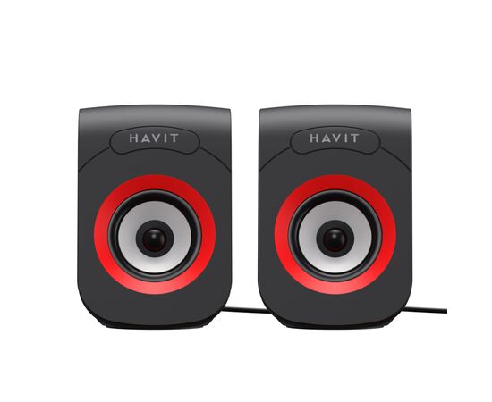Акустическая система Havit SK599 USB 6W Black/Red (6950676205978), изображение 2