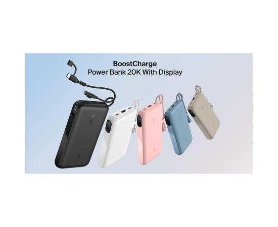 Батарея универсальная Belkin 20000mAh, 20W Black (BPB028HQBK), изображение 2