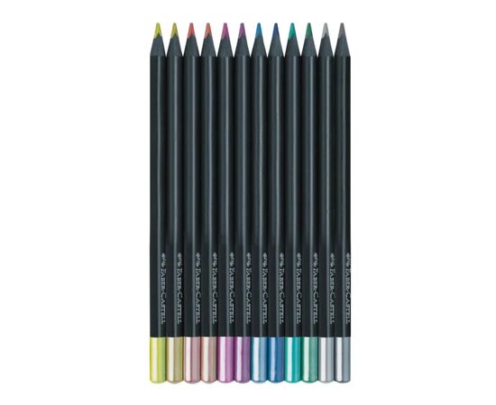 Карандаши цветные Faber-Castell Black Edition colour pencils 100 кольорів тригранні чорне дерево (32447), изображение 2