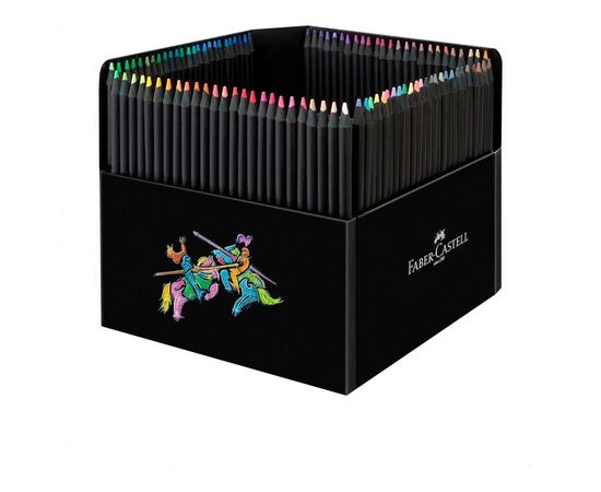 Карандаши цветные Faber-Castell Black Edition colour pencils 100 кольорів тригранні чорне дерево (32354), изображение 3