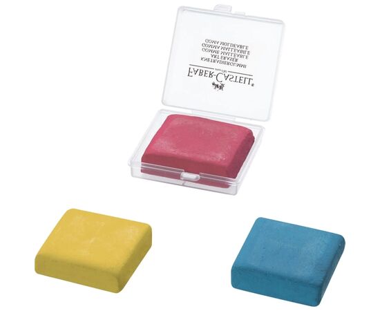 Ластик Faber-Castell «Клячка» Kneadable Art в пластиковой коробке, цвета ассорти (24292)