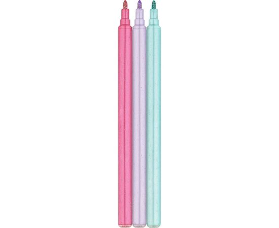 Фломастеры Faber-Castell Единорог 10 цветов + 3 пастельных металлика + наклейки в картонной коробке (32632), изображение 4