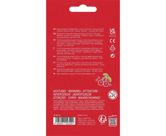Фломастеры Faber-Castell Grip felt-tip pen neon+pastel, трехгранные пастельные+неоновые, 10 цветов (30746), изображение 2