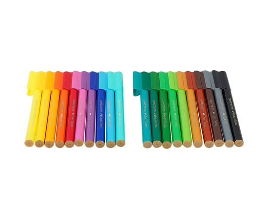 Фломастеры Faber-Castell Connector Динозавры в подарочной металлической коробке 20 цветов (32543), изображение 5