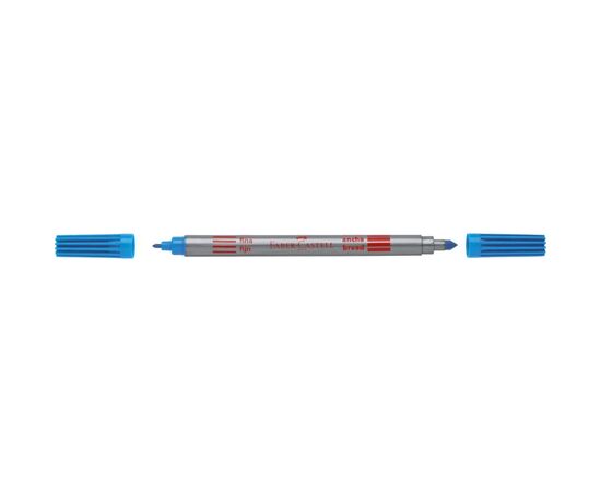 Фломастеры Faber-Castell двухсторонние Double-ended Fibre tip, 20 цветов (28023), изображение 4