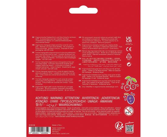 Фломастеры Faber-Castell трехгранные Grip felt-tip pen, 30 цветов (29902), изображение 2