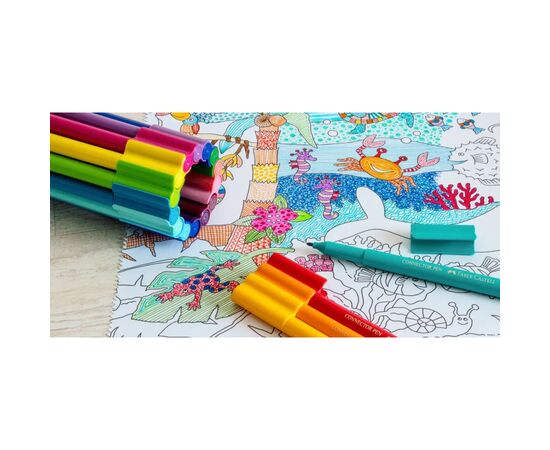 Фломастеры Faber-Castell Сумочка в металлической коробке Connector Скрепляй вместе 33 цвета (31772), изображение 6