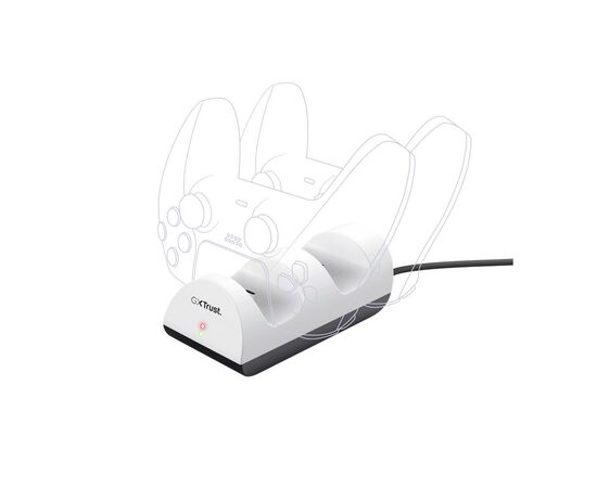 Зарядное устройство Trust GXT 254 for PS5 White (24451), изображение 2