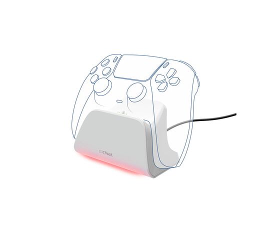 Зарядное устройство Trust GXT 255W for PS5 White (25560), изображение 3
