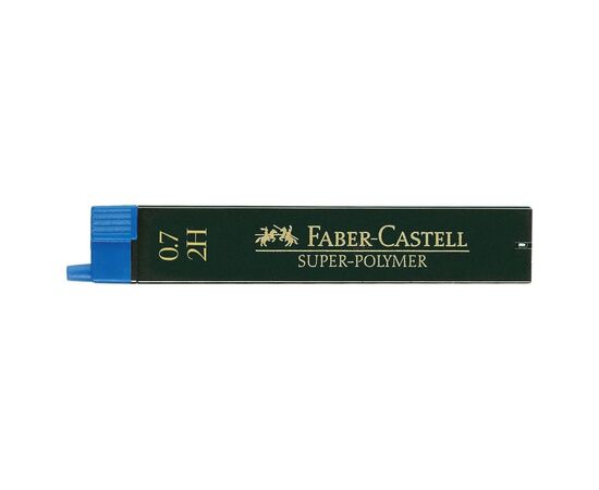 Грифель для механического карандаша Faber-Castell Super-Polymer 2Н (диаметр 0,7 мм), 12 штук в пенале (27661)