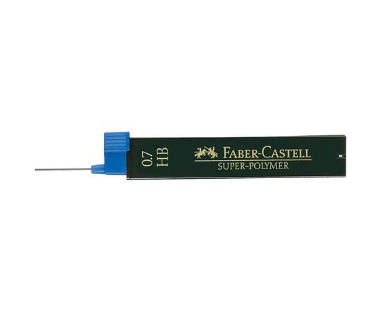 Грифель для механического карандаша Faber-Castell Super-Polymer НВ (диаметр 0,7 мм), 12 штук в пенале (2012), изображение 2