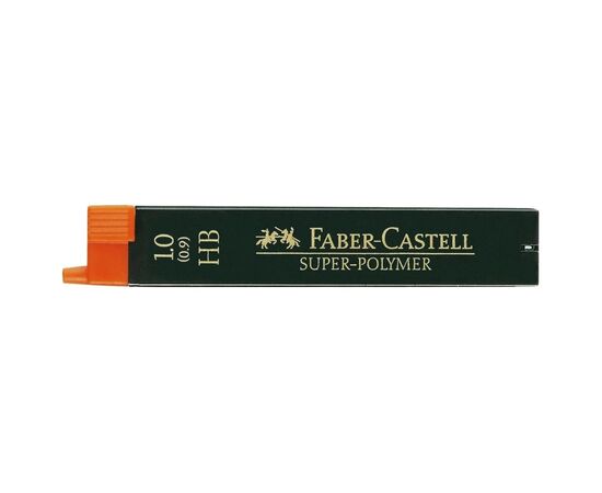 Грифель для механического карандаша Faber-Castell Super-Polymer НВ (диаметр 1,0 мм), 12 штук в пенале (11943)
