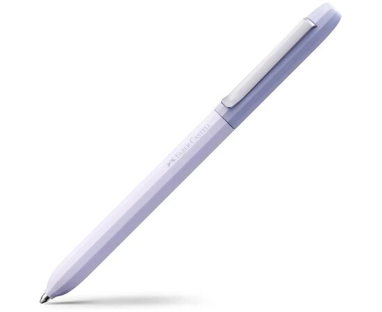 Ручка шариковая Faber-Castell поворотная серии AVORI Dream Weaver, цвет корпуса фиолетовый, синий М (0,7 мм) (33064)