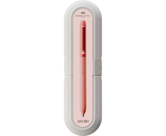 Ручка шариковая Faber-Castell поворотная серии AVORI Inner Fire, цвет корпуса розовый, синий М (0,7 мм) (33065), изображение 4