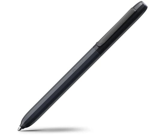Ручка шариковая Faber-Castell поворотная серии AVORI Cosmic Flow, цвет корпуса черный, синяя ХВ (1,0 мм) (33067)