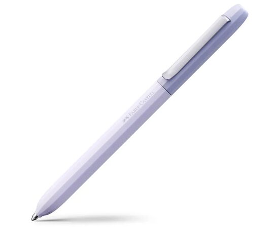 Ручка шариковая Faber-Castell поворотная серии AVORI Dream Weaver, цвет корпуса фиолетовый, синяя ХВ (1,0 мм) (33070)