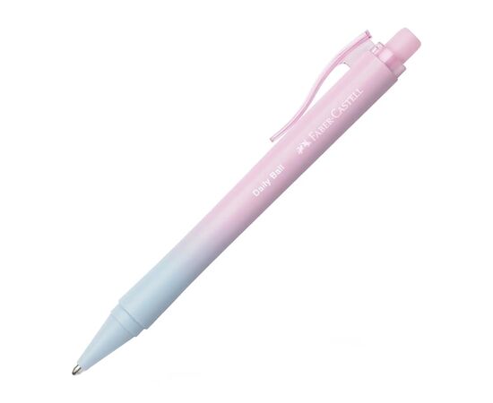 Ручка шариковая Faber-Castell Daily Ball XB Bluching Sky, корпус розовато-голубой, стержень синий (1,0 мм) (33093)