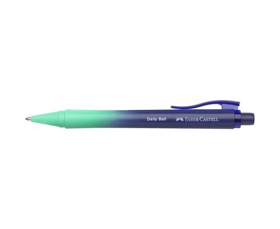 Ручка шариковая Faber-Castell Daily Ball XB Buzzing Blue корпус сине-зеленый, стержень синий (1,0 мм) (33094), изображение 2