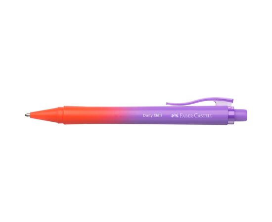 Ручка кулькова Faber-Castell Daily Ball XB Punchy Melon, корпус помаранчево-фіолетовий, стрижень синій (1,0 мм) (33095), зображення 2