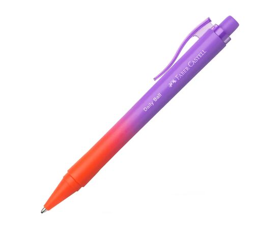 Ручка кулькова Faber-Castell Daily Ball XB Punchy Melon, корпус помаранчево-фіолетовий, стрижень синій (1,0 мм) (33095)