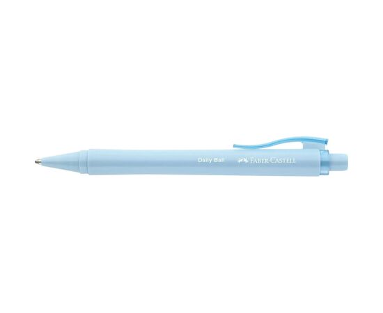 Ручка шариковая Faber-Castell Daily Ball XB Sky Blue, корпус небесно голубой, стержень синий (1,0 мм) (32533), изображение 2
