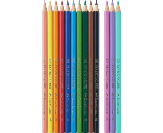 Карандаши цветные Faber-Castell PASTEL UNICORN 10+3 кольори (111219) (32515), изображение 3
