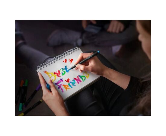 Фломастеры Faber-Castell кисточки Black Edition, 20 цветов (32356), изображение 8