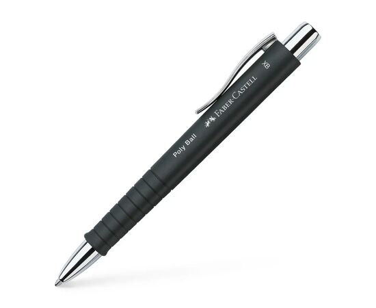 Ручка шариковая Faber-Castell набор ручек POLY Ball Set в металлическом пенале (перо + шарик. ручка), цвет корпуса черный (32957), изображение 4