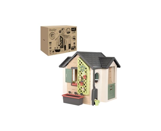 Игровой домик Smoby Life Садовий з кашпо та годівничкою (7600810408), изображение 2