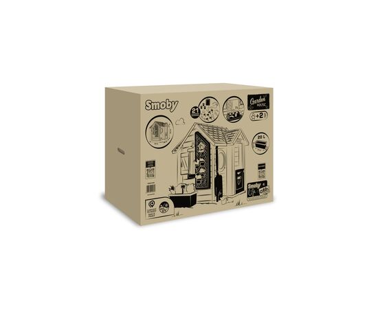 Игровой домик Smoby Life Садовий з кашпо та годівничкою (7600810408), изображение 6