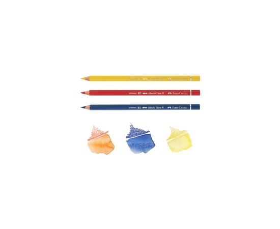 Карандаши цветные Faber-Castell Albrecht Drer акварельні , 12 кольорів в металевій коробці, (117512) (15437), изображение 4