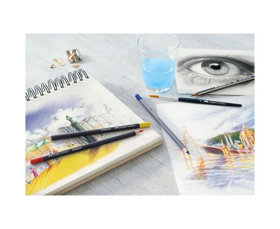 Карандаши цветные Faber-Castell GoldFaber металевий пенал 12 кольорів (114712) (27641), изображение 5