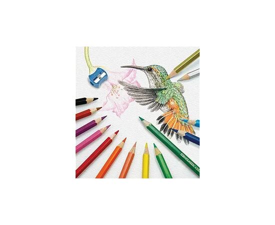 Карандаши цветные Faber-Castell Window Замок, металева коробка, 12 кольорів (115801) (27984), изображение 3