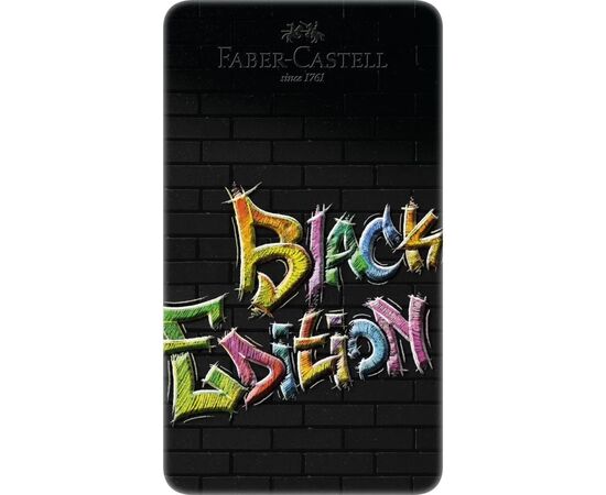 Карандаши цветные Faber-Castell Black Edition tincolour pencils, тригранні, чорне дерево, 12 кольорів (116413) (32087), изображение 2