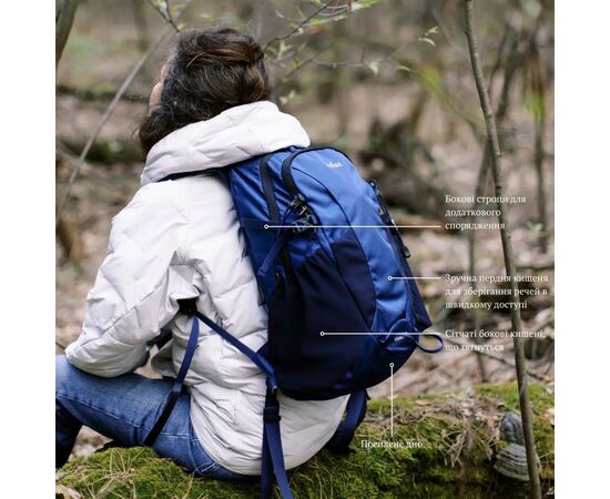Рюкзак туристический Tribe Urban 25 л blue (T-IC-0022-blue), изображение 12
