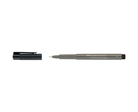 Лайнер Faber-Castell Pitt Artist Pen Fineliner India ink pen толщина S (0,3 мм), цвет теплый серый IV №273 (32072), изображение 3