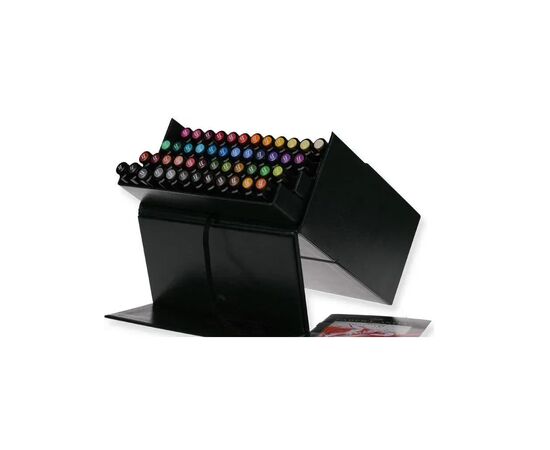 Лайнер Faber-Castell набор капиллярных ручек кисточек Pitt Artist Pen Brush India ink, 48 цветов (33030), изображение 4