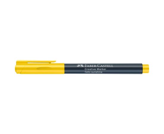 Маркер Faber-Castell для декора Creative Marker Hello Sunshine, M (1,5мм), цвет желтый (32679), изображение 5