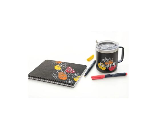 Маркер Faber-Castell для декора Creative Marker Hello Sunshine, M (1,5мм), цвет желтый (32679), изображение 7