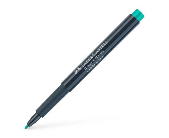 Маркер Faber-Castell для декора Creative Marker Caribbean Blue, M (1,5мм), цвет бирюзовый (32686), изображение 2