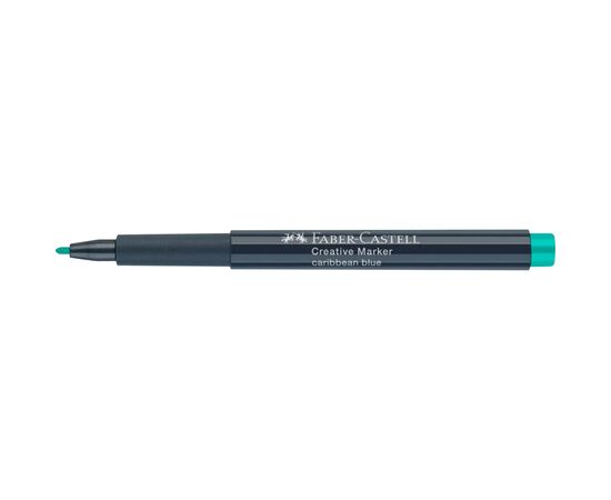 Маркер Faber-Castell для декора Creative Marker Caribbean Blue, M (1,5мм), цвет бирюзовый (32686), изображение 3